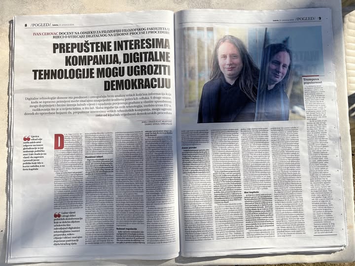 MEDIA SPOTLIGHT: Ivan Cerovac on Digital Technologies and Their Threat to Democracy